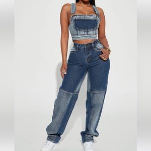 Two Tone Denim Set- Size L and 13